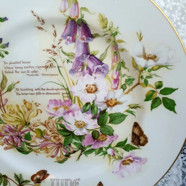 Piatto June, Edith Holden, Caverswall