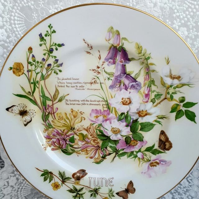 Piatto June, Edith Holden, Caverswall