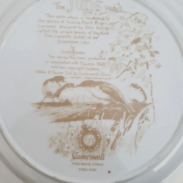 Piatto June, Edith Holden, Caverswall