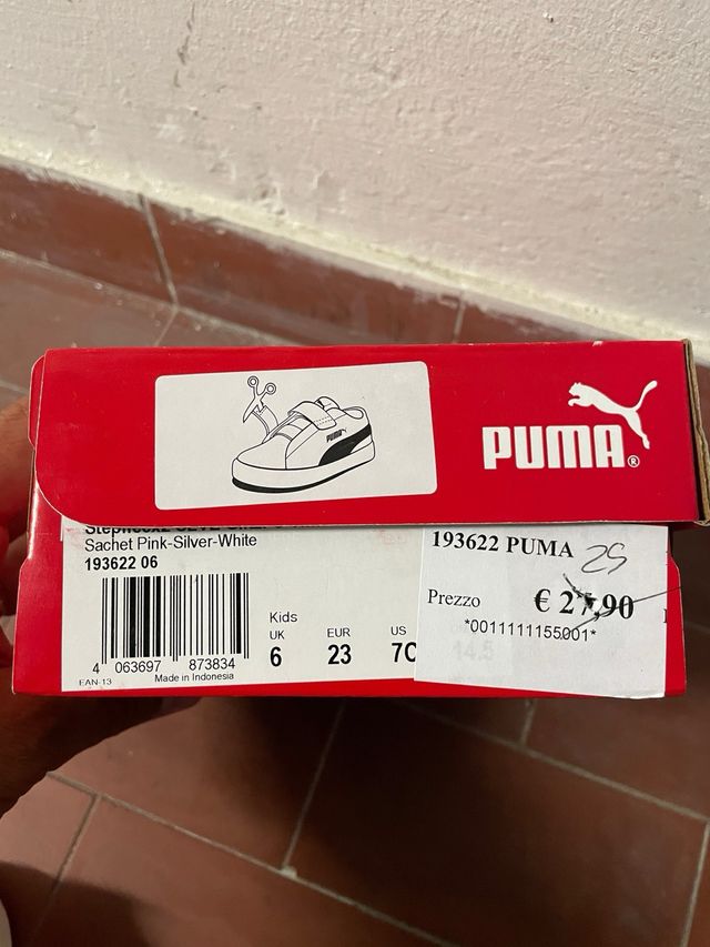 Scarpe Puma bimba n.23 rosa