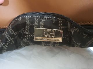 Bolso Carolina Herrera negro y marrón