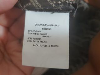 Bolso Carolina Herrera negro y marrón