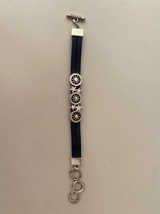 Pulsera Pikadura MASOLIVER JOIERS azul plata
