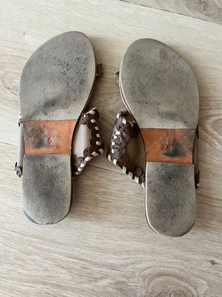 Sandalias World Family - Piel - Turquesa
