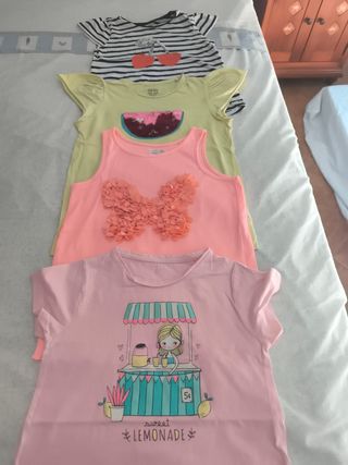 4camisetas niña verano