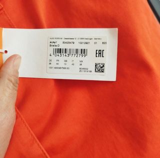 Gonna arancione Hugo Boss tg.42 nuova con cartelli