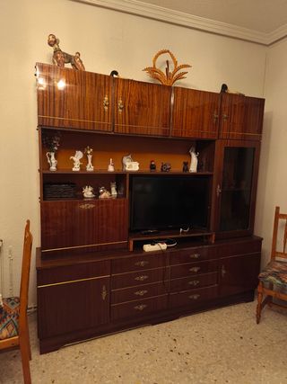 Mueble salón vintage madera