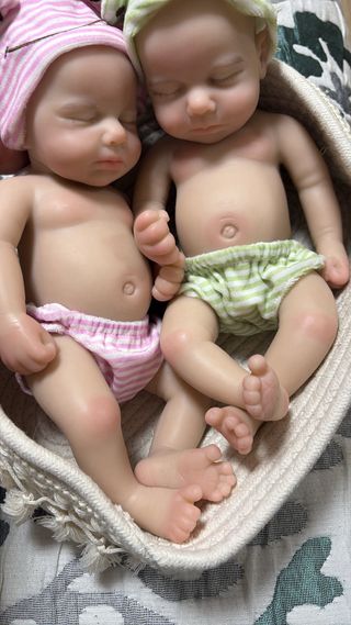 Reborn bebés gemelos niño y niña