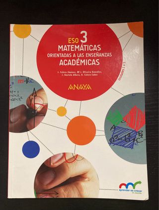 Matemáticas Ciencias Académicas 3° ESO - Anaya