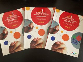 Matemáticas Ciencias Académicas 3° ESO - Anaya