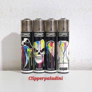 4 Accendini Clipper colorati