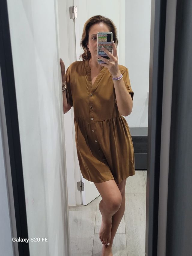 Vestido ONLY marrón - corto