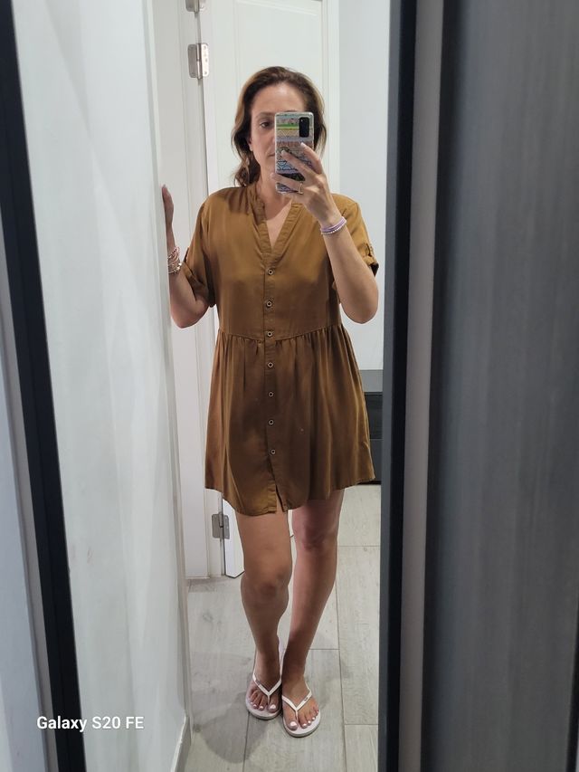 Vestido ONLY marrón - corto