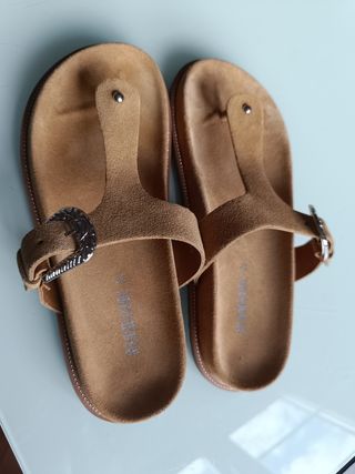 Sandalias Marrón Piel - Usadas