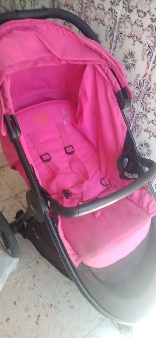 Carricoche rosa bebé ligera