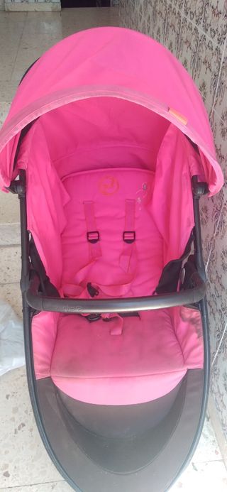 Carricoche rosa bebé ligera