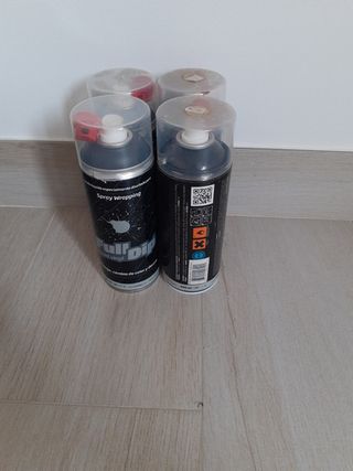 4 botes Full Dip Spray Wrapping dorado perla 