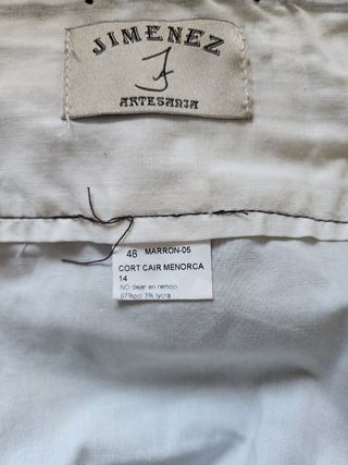 Traje corto beige JIMENEZ ARTESANIA