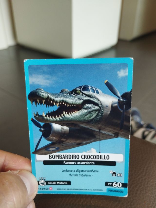 Carta Bombardino Coccodrillo - Brainrot