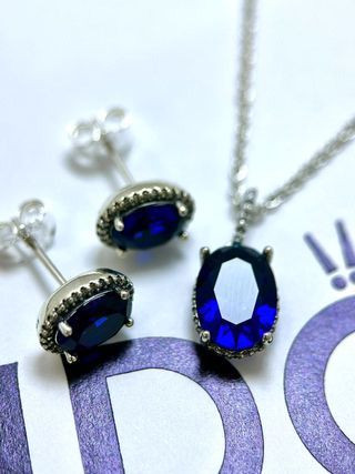 Juego Pandora azul - Plata 925