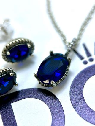 Juego Pandora azul - Plata 925