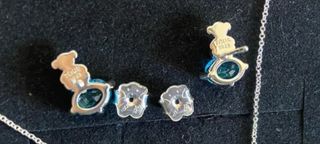 Pendientes Tous oso azul plata