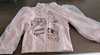 Felpa rosa bimba zip 4-5 anni