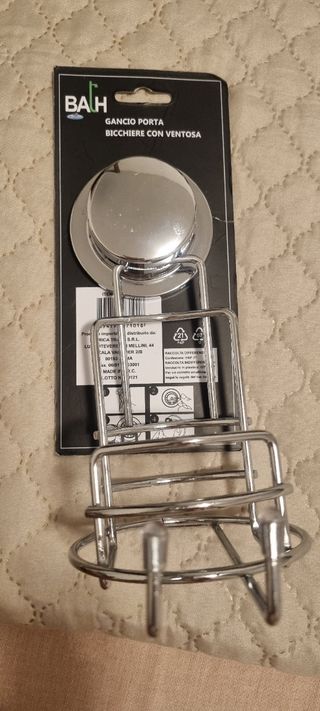 Porta rotolo carta igienica bagno - acciaio