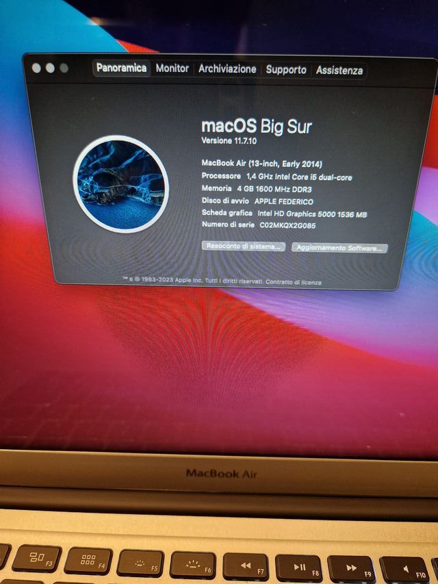 MacBook Air 13" 128 - BATTERIA NUOVA + magic mouse