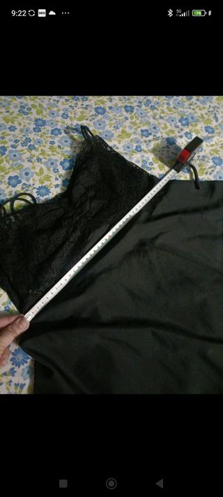 Camisón negro encaje