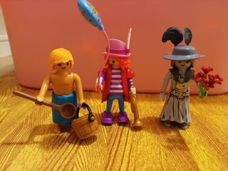 Playmobil figuras: baño, payaso, dama