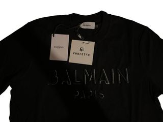 T-Shirt Balmain Paris nera