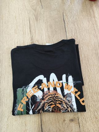 Backprint T-Shirt Y2K Free and Wild