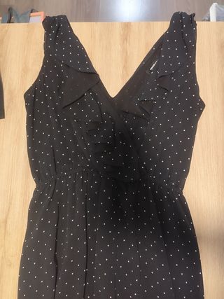 Vestido negro Mango - lunares