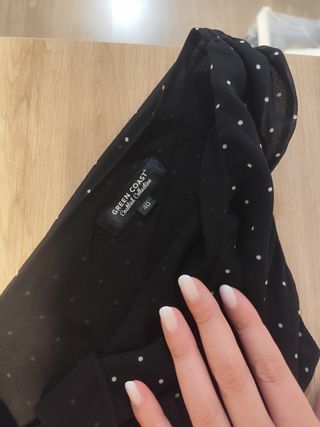 Vestido negro Mango - lunares