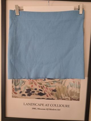 Minifalda azul Zara 