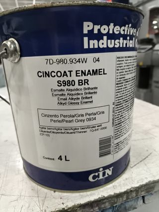 Cincoat Enamel S980 BR - Gris Perla 4L