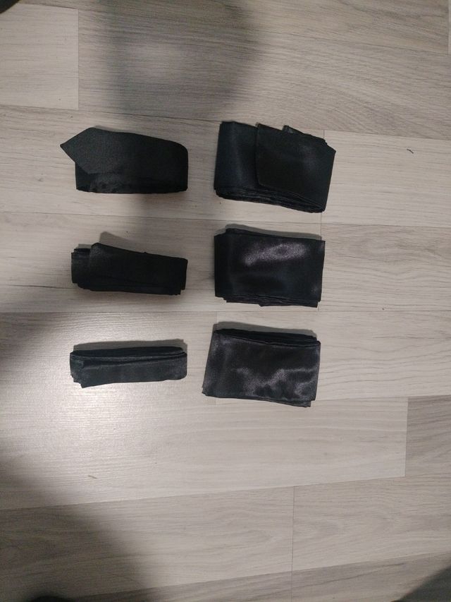 Pack fajín y corbatín torero negro