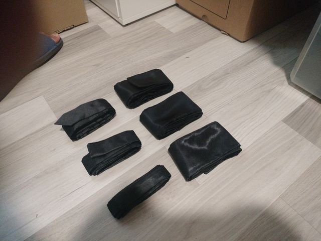 Pack fajín y corbatín torero negro