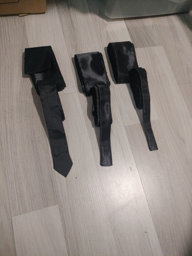 Pack fajín y corbatín torero negro