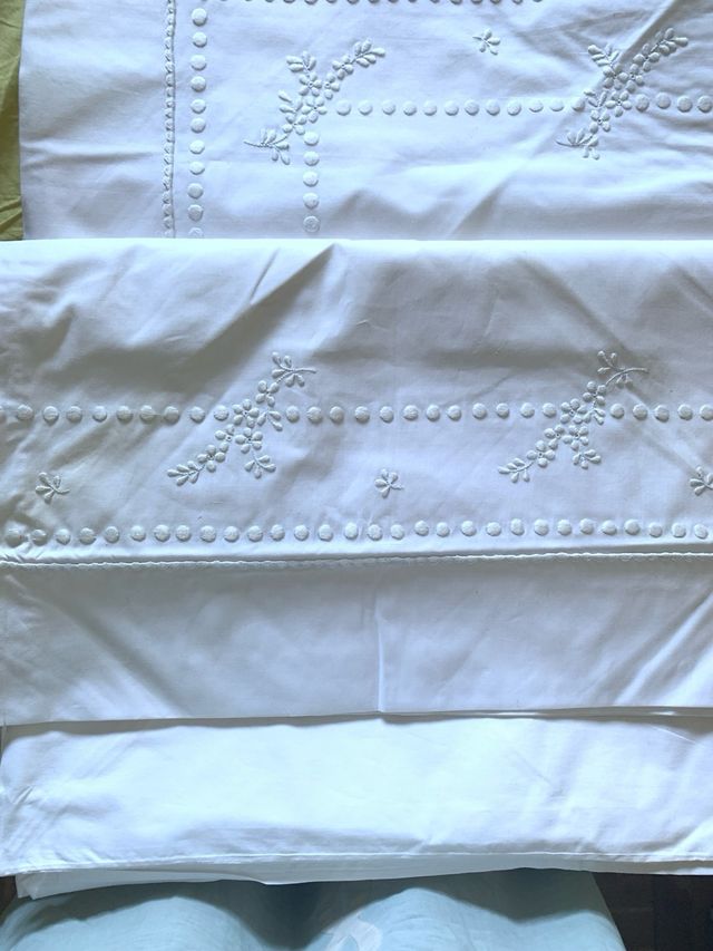 Sábanas bordadas  Nuevas