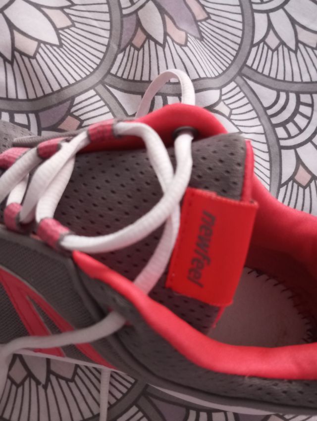 Zapatillas Gris Rosa - Talla 40