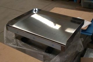 Plancha cromo duro para bar   nueva