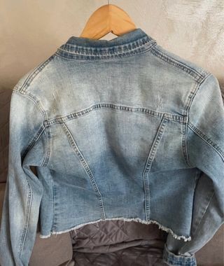 Giacca Jeans corta blu