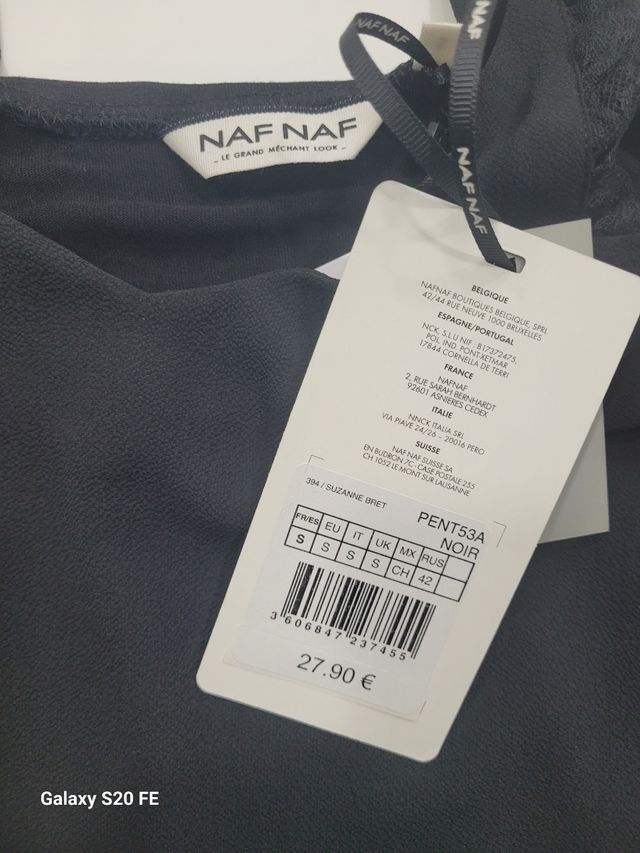 Top negro Naf Naf