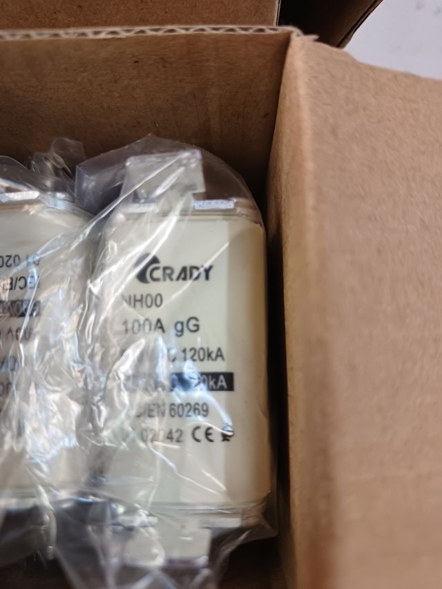 Fusibles electeicos Crady 100A & Ferraz 160A
