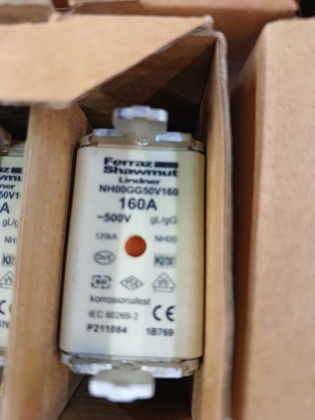 Fusibles electeicos Crady 100A & Ferraz 160A