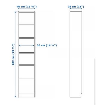Estantería blanca Ikea (oxberg/billy)
