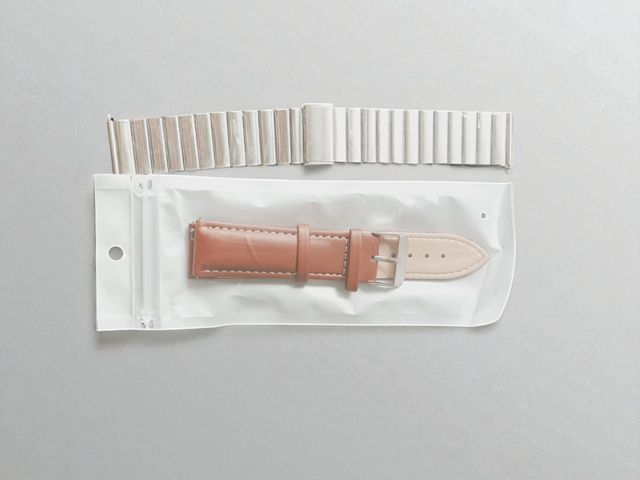 2 correas reloj: Piel marrón y acero