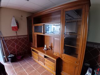 Mueble salón madera - vitrina